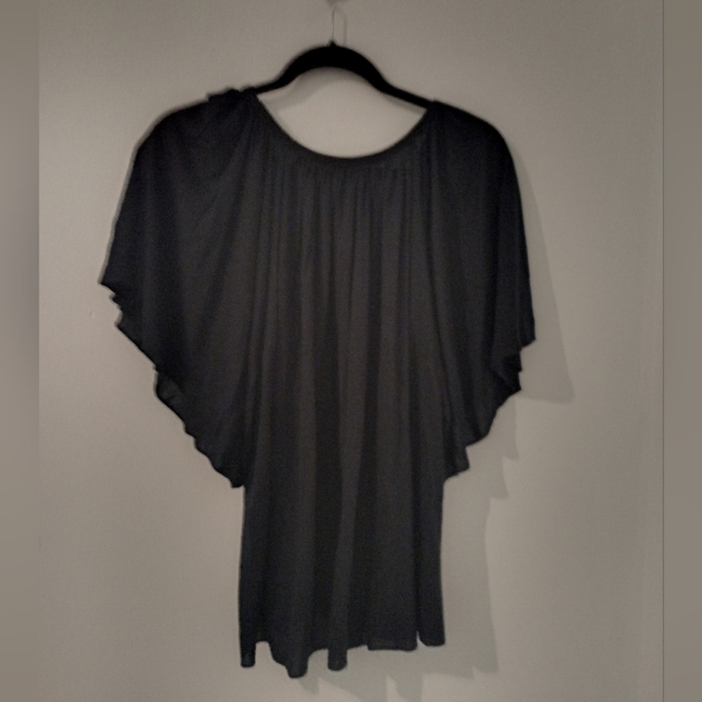 Country Road vintage Black puff sleeve tee in size L - Picture 7 of 7